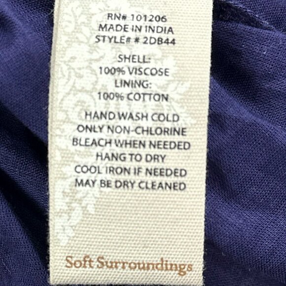 Soft Surroundings | Floral Ruffle Maxi Dress | Tiered Flowy Bohemian | Size XL - Picture 7 of 11